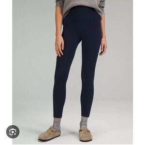 Lululemon align leggings 25” inseam true navy size 6